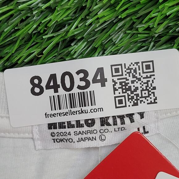 Sanrio Hello-Kitty Shirt Womens Large 21x26 Chenille-Embroidered - Picture 4 of 14